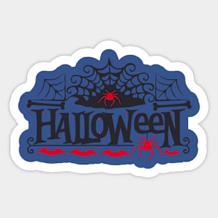 Halloween Red Spider Sticker